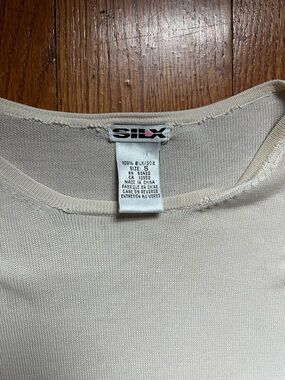 SILK Cream Silk Blend Top